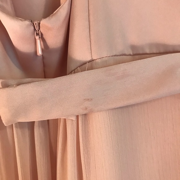 White by VW CHARMEUSE & CHIFFON DRESS WITH RUFFLE - Picture 5 of 8